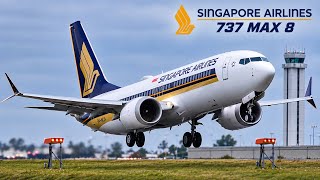 Singapore Airlines’ New Boeing 737 MAX 8 Takes Flight! | 9V-MCA at KPAE