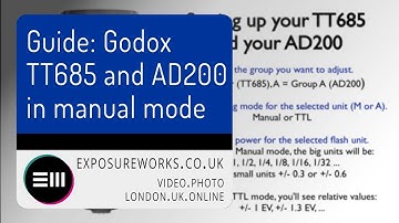 Godox TT685 and AD200 - Setting up the flash units in Manual mode