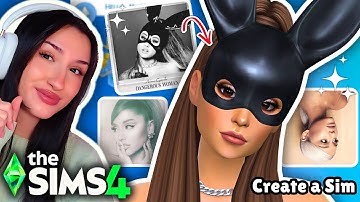 making sims inspired by ARIANA GRANDE Albums in The Sims 4