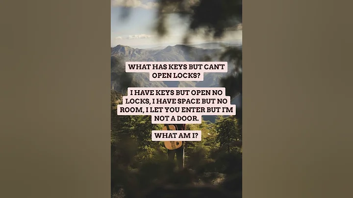 What Has Keys But Can't Open Locks?