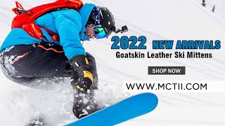 Experience Unmatched Performance with MCTi Men's Split Finger Skiing Leather Gloves