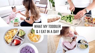 What My Toddler \& I Eat In A Day | Healthy \& Quick Meals | Annie Jaffrey