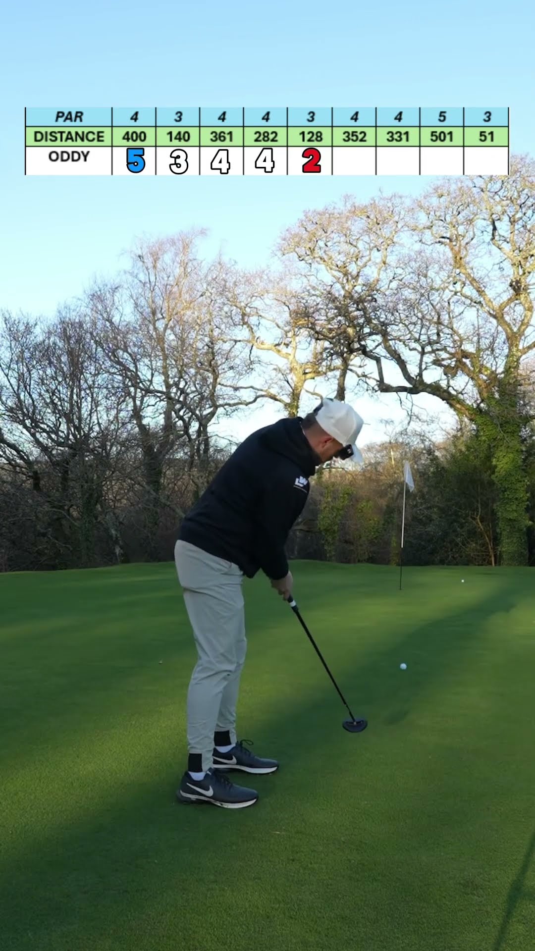 9 HOLES With a GOLF PRO #golf ❄️❄️❄️
