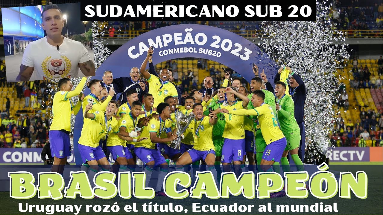 Brasil-Uruguay por el título del Sudamericano Sub-20