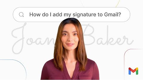 How to add your email signature in Gmail