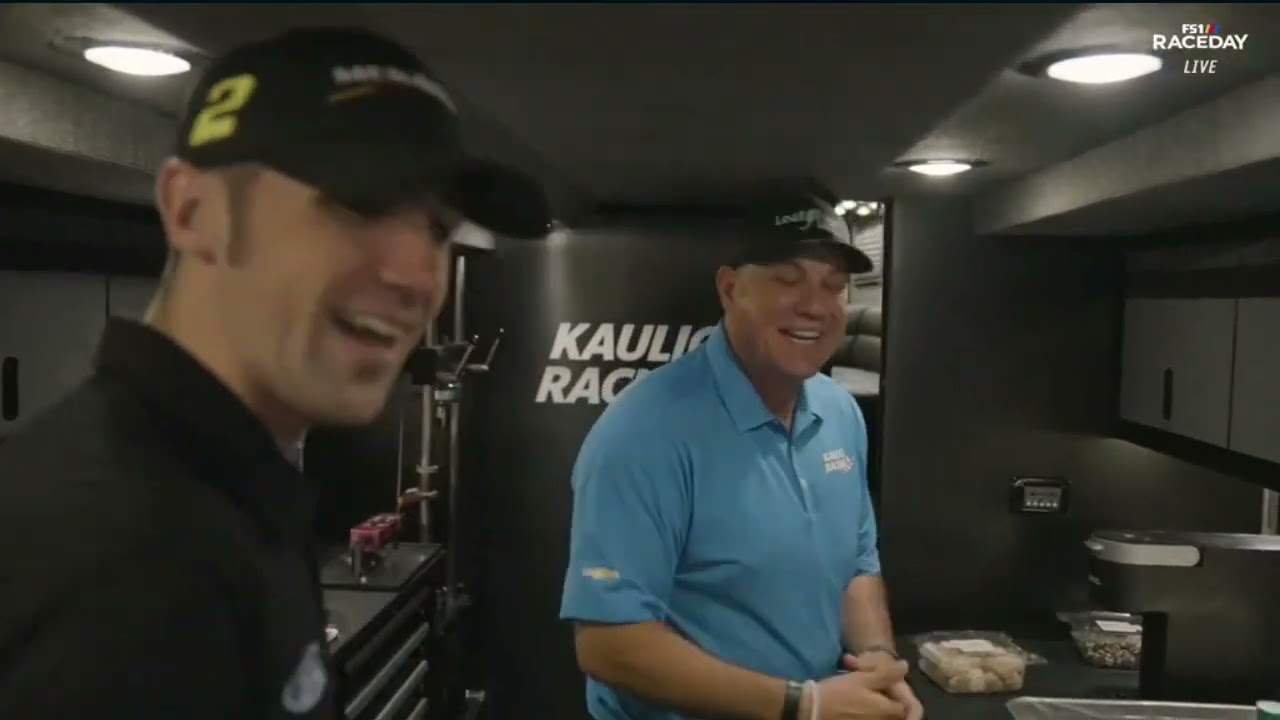 CHRIS RICE AUSTIN CINDRIC KAULIG HAULER TOUR - ALSCO UNIFORMS 300 NASCAR XFINITY SERIES CHARLOTTE