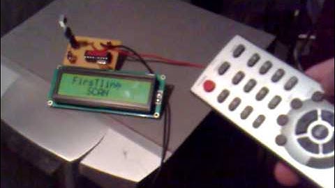 Receptor Infrarrojo Protocolo NEC-32 con LCD y 16F628A