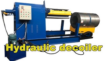 Decoiler machine | hydraulic decoiler with car | 5 ton auto uncoiler | 5 ton hydraulic decoiler
