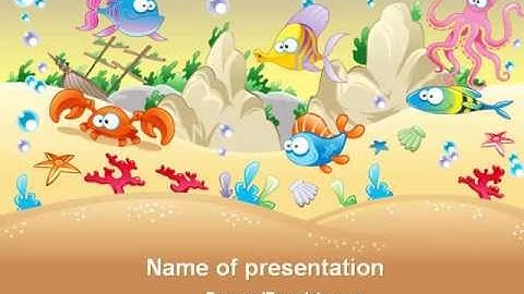 Under the Sea PowerPoint Template by PoweredTemplate.com