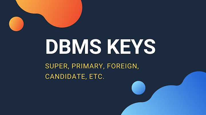 Concept of Keys in DBMS - Super, Primary, Candidate, Foreign Key, etc