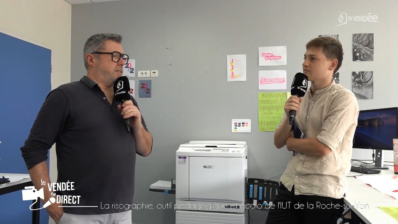 La Vendée en Direct : Insolite : l'IUT de La Roche renoue avec la risographie