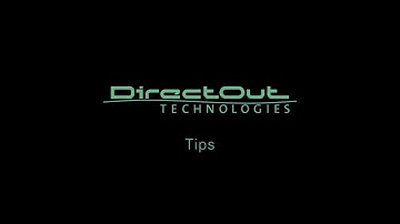 DirectOut Tip - Firmware Update on a Mac