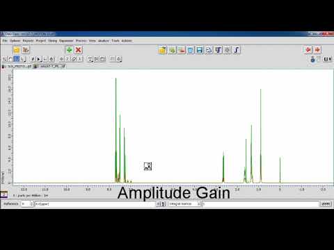 Processing 1D NMR spectra using Delta software