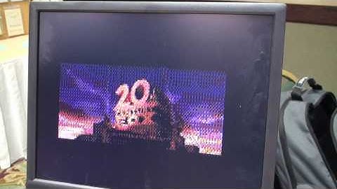 CoCoFEST! 2010 - TRS-80 CoCo plays Star Wars video! (1986, "256-color" mode)