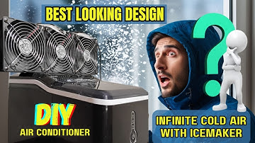 FINALLY Unlimited Cold Air??!!! - DIY Air Conditioner using ICE MAKER #diy
