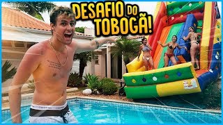 5 MENINOS VS 5 MENINAS: TOBOGÃ NA PISCINA [ REZENDE EVIL ]