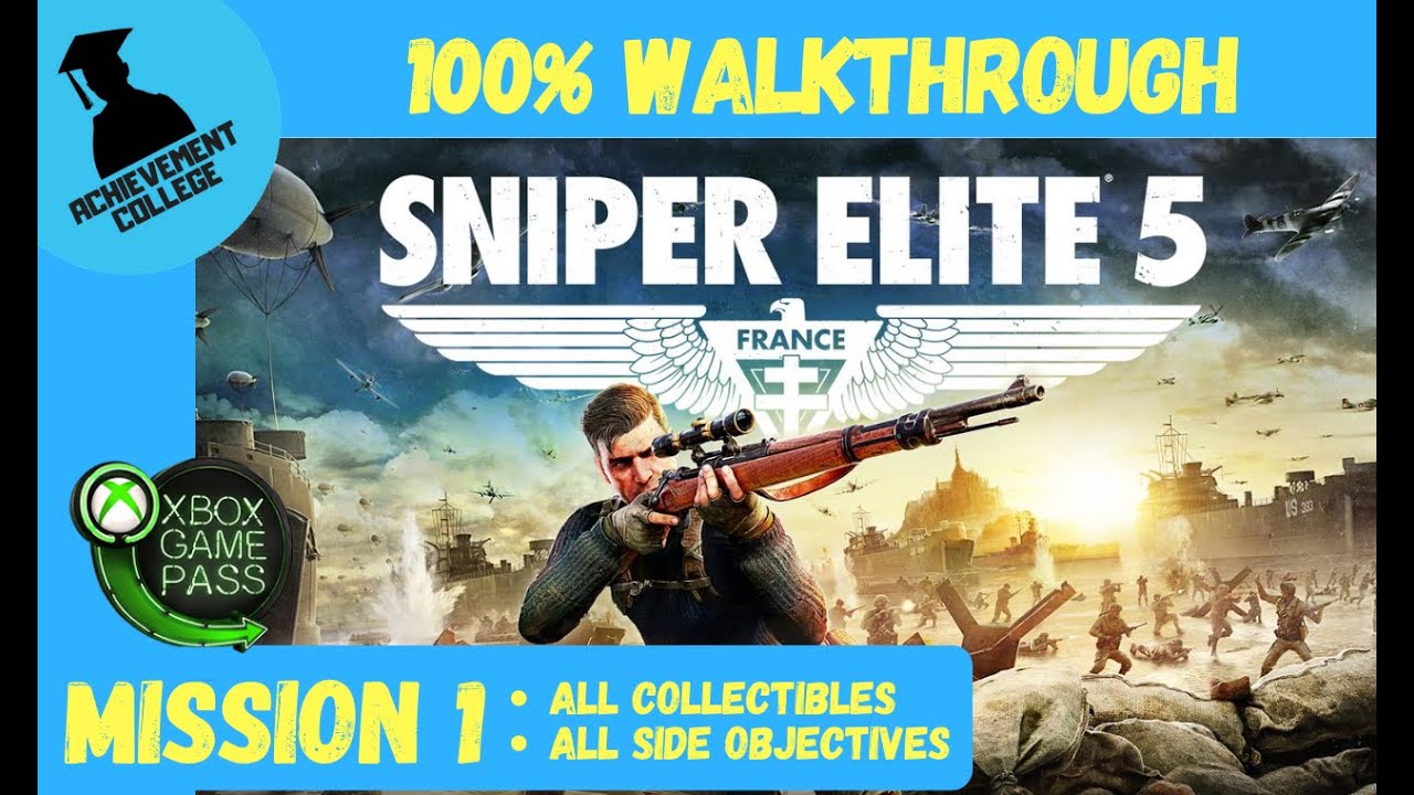 Sniper Elite 5 100 Walkthrough Mission 1 Atlantic Wall All Collectibles All Side sniper-elite-5-100-walkthrough-mission-1-atlantic-wall-all-collectibles-all-side