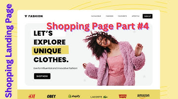 Shopping Landing Page Using HTML, CSS & Bootstrap | Fully Responsive Website Tutorial | Part #4
