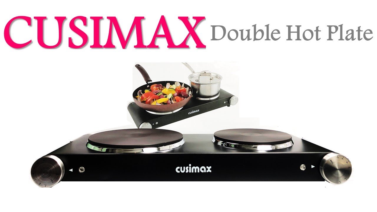 Cusimax Hot Plate, Portable Electric Stove Countertop 1500W Single Burner with Adjustable Temperature Control & Non