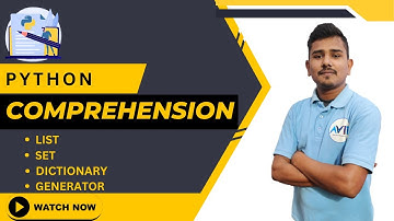 python comprehension in hindi|python list comprehension|set|dictionary|tuple comprehension