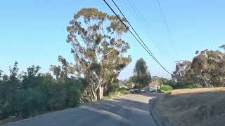 Driving through the winding back roads of La Habra Heights, Southern California, United States 4K