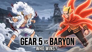 LUFFY VS NARUTO: GEAR 5 vs BARYON MODE 🔥⚡ | Fan-Made Anime Battle
