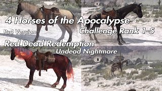 Red Dead Redemption Undead Nightmare - 4 Horses of the Apocalypse PS4 Version Rank 1-5