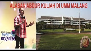 Video Stand up Comedy Abdur Alasan Kuliah di UMM Malang