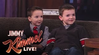 Jimmy Kimmel Interviews YouTube Challenge Halloween Candy Brothers Jake and CJ