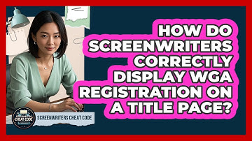 How Do Screenwriters Correctly Display WGA Registration On A Title Page? - Screenwriter