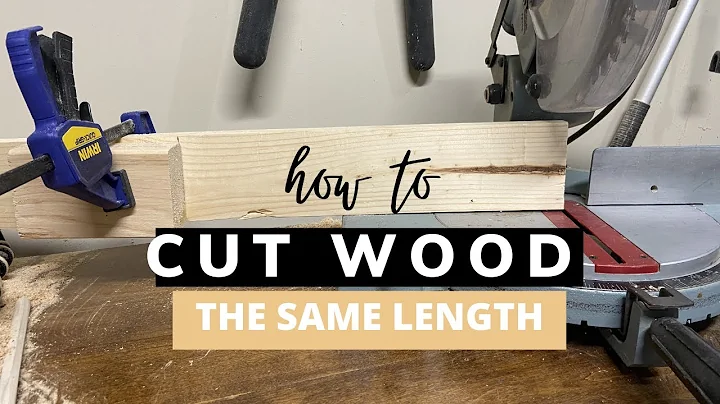 How to Cut Wood Pieces Same Length // Repeating Cuts on the Miter Saw