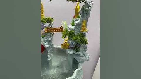 Thác nước phong thủy Phúc Lộc Thọ , ông Di Lạc , cóc ngậm tiền.