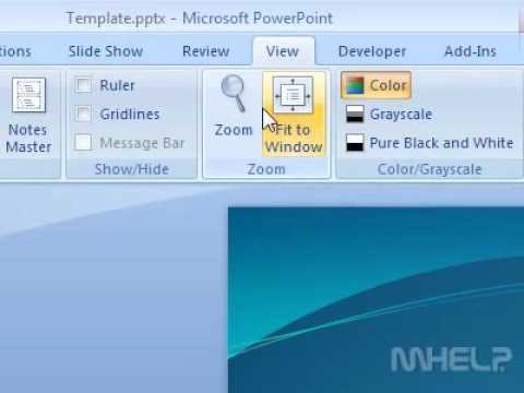 how to run a powerpoint presentation in a window