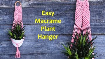 New Easy Macrame Plant Hanger | DIY Macrame Plant Hanger Tutorial | Макраме Кашпо для Цветов