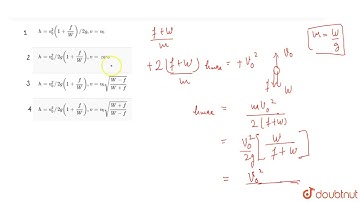 A stone with weight W is thrown vertically upward into the air with initial velocity v_(0). If a...