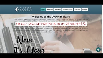CB QAE JAVA SELENIUM 2018-05-26 VIDEO - 5 PART-2