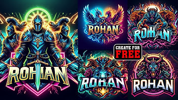 How to Make Gaming Channel Logo | Bing image Creator Tutorial FREE