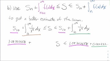 The Integral Test and Estimates of Sums - Calculus 2 (11.3d)