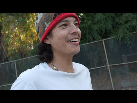 Chris Chann in a skateboarding Ad (BTS)