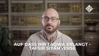 Ramadan Daily | Ep. 10 | Auf dass ihr Taqwa erlangt | Ahmet Furkan Akbulut