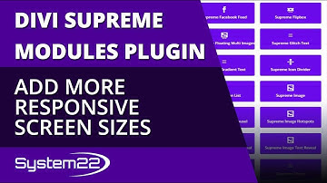 Divi Theme Supreme Modules Plugin Add More Responsive Screen Sizes 👍