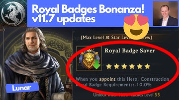 Royal Badges - Massive cost reductions in v11.7 🥰 King of Avalon