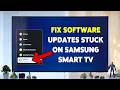 How To Fix Software Updates Stuck On Samsung Smart TV | Manually Update Smart TV 2026