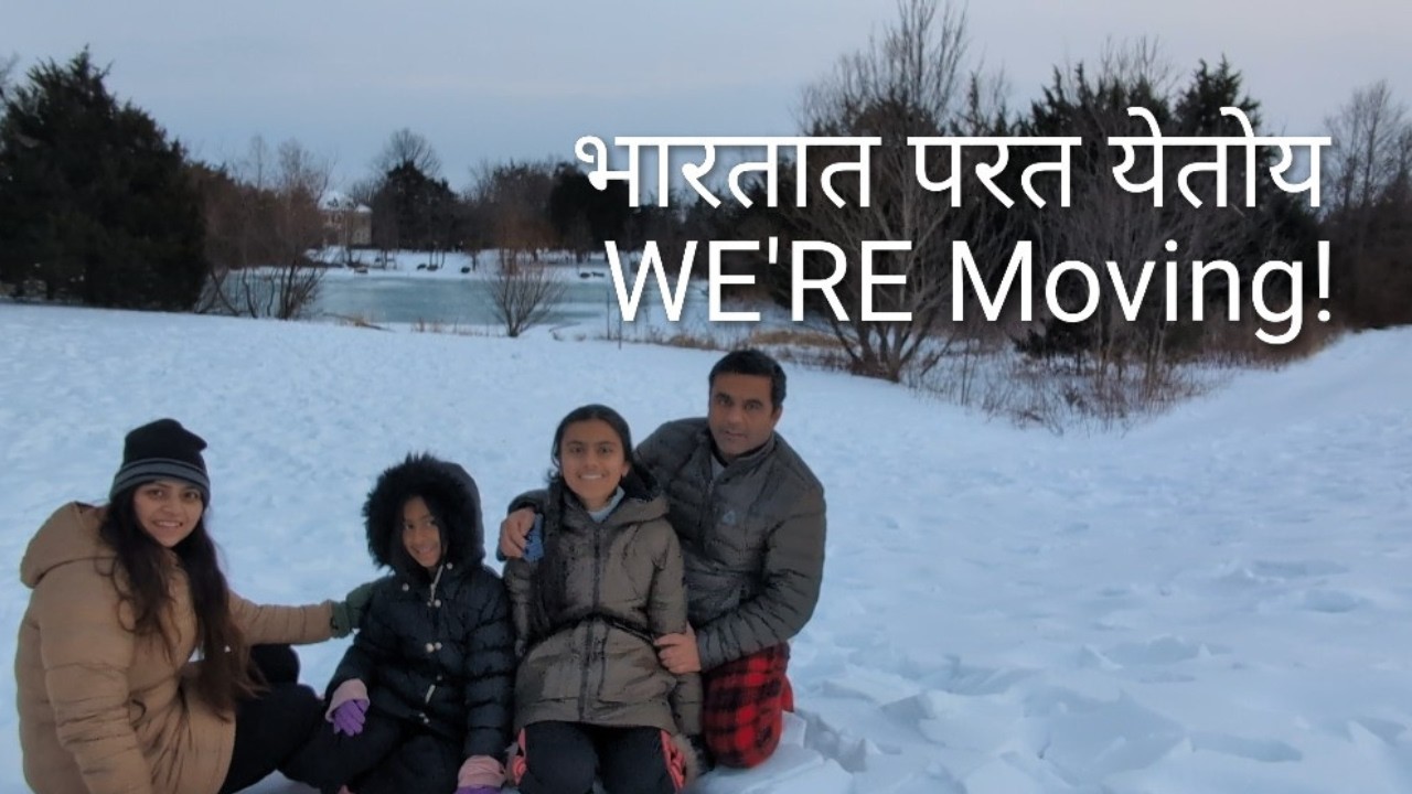 I have some Big News ..❄️✈️ | 🇮🇳 🇺🇸| Marathi Snow much fun vlog | Anagha ASJ