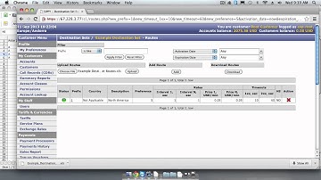 Bulk Destination Set Route Managment