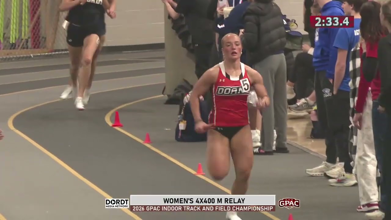 2025-26 Women's Indoor Track and Field - 4x400 Relay, GPAC Indoor