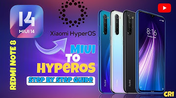 How to install HyperOS in Redmi note 8./// MIUI to HyperOS. MIUI 14