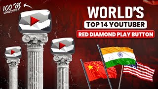 Worlds Top 14 Youtube Red Diamond On Creators 3D Comparision Small Data 3D