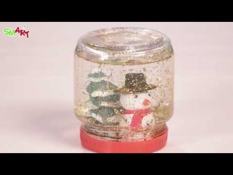 How To Make A Sparkly Snowjar | DIY art & craft videos for kids from SMART