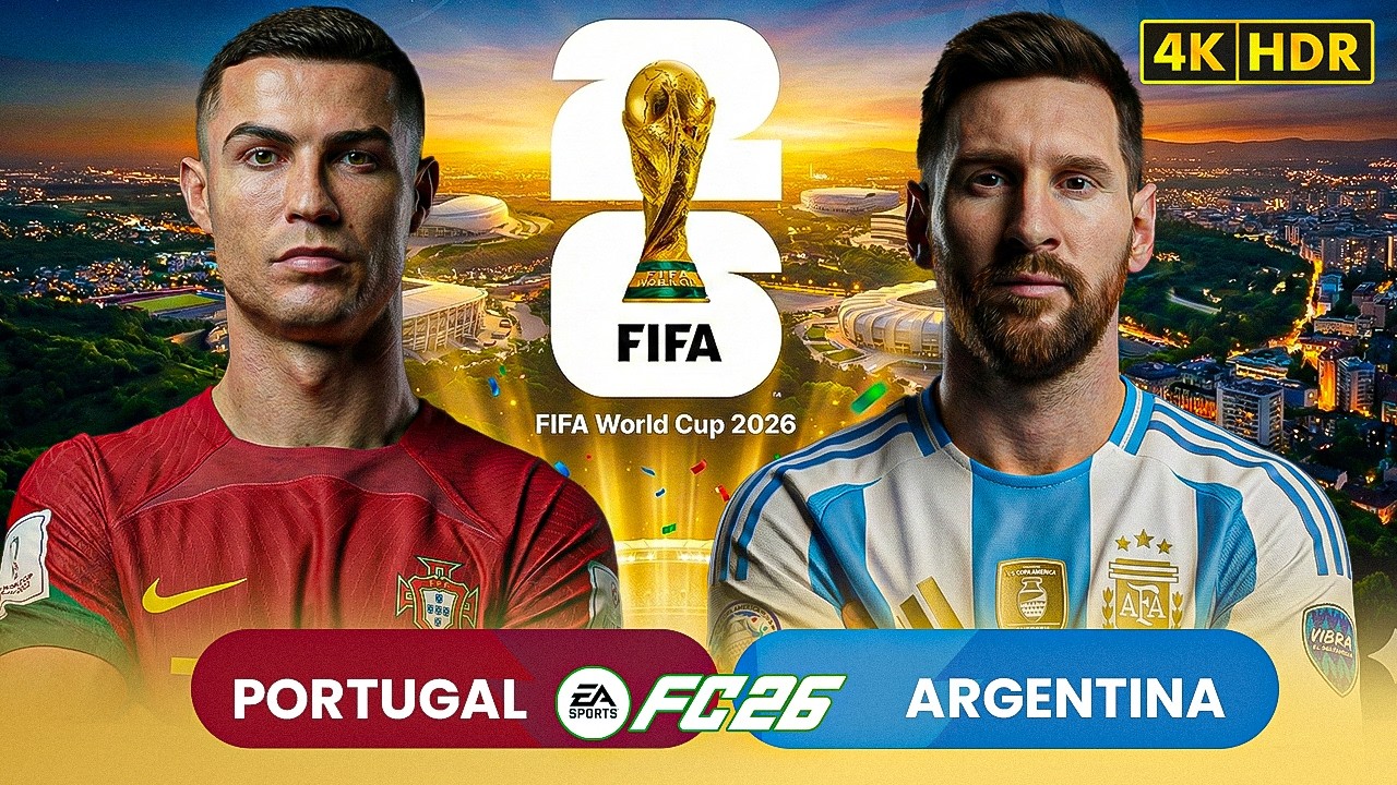 PORTUGAL vs ARGENTINA | World Cup 2026 FINAL | Ronaldo vs Messi [4K 60FPS]